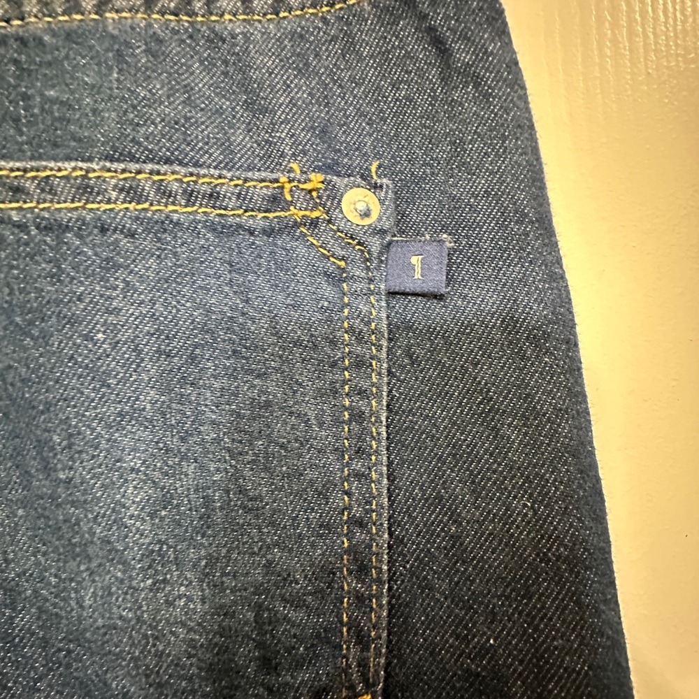 Anthropologie Pilcro The Annie Dark Blue Wide Leg Jeans - Size 25 - Picture 11 of 15